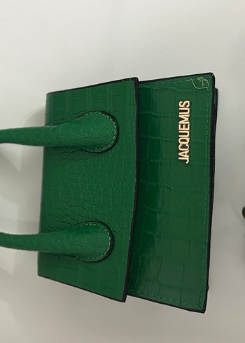 Yeşil Yılan Derisi Desenli Kadın Deri Çanta - Görsel 4