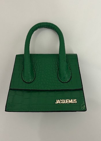 Yeşil Yılan Derisi Desenli Kadın Deri Çanta - Görsel 2