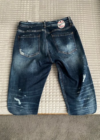 Koyu Mavi Rahat Kesim Erkek Kot Pantolon - Görsel 2