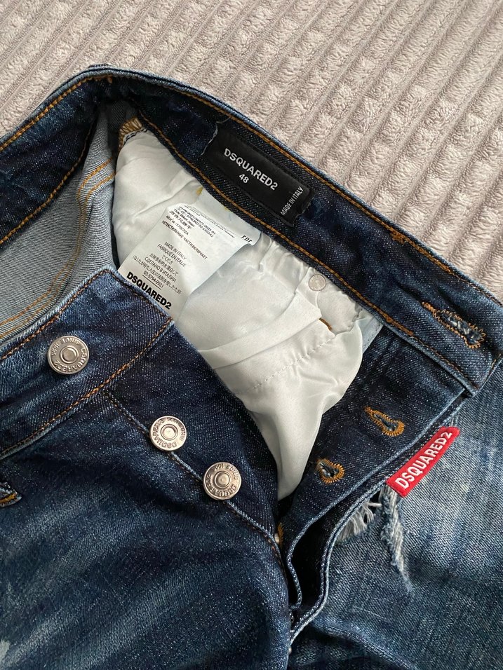 Koyu Mavi Rahat Kesim Erkek Kot Pantolon - Görsel 3