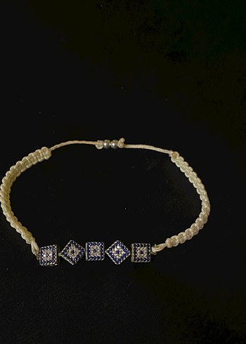 Altın Renkli Boncuklu Yılan Desenli Bileklik - Görsel 3