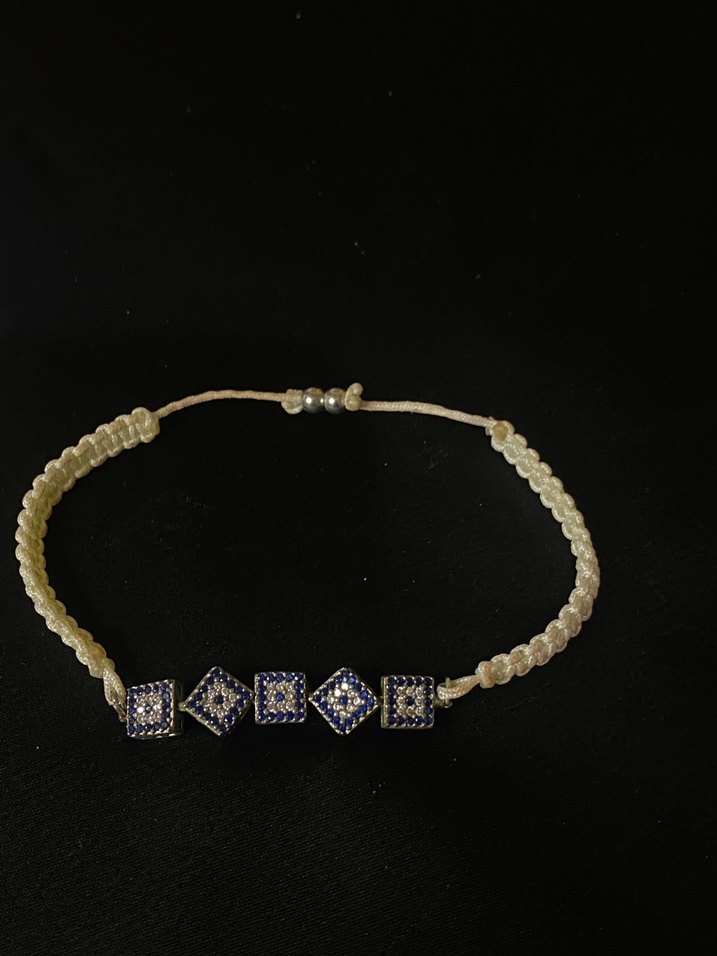 Altın Renkli Boncuklu Yılan Desenli Bileklik - Görsel 3