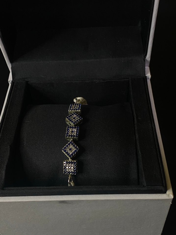 Altın Renkli Boncuklu Yılan Desenli Bileklik - Görsel 2