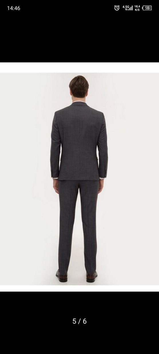 Gri Düğmeli Erkek Ofis Takımı beden 48/4 drop!!! - Görsel 5