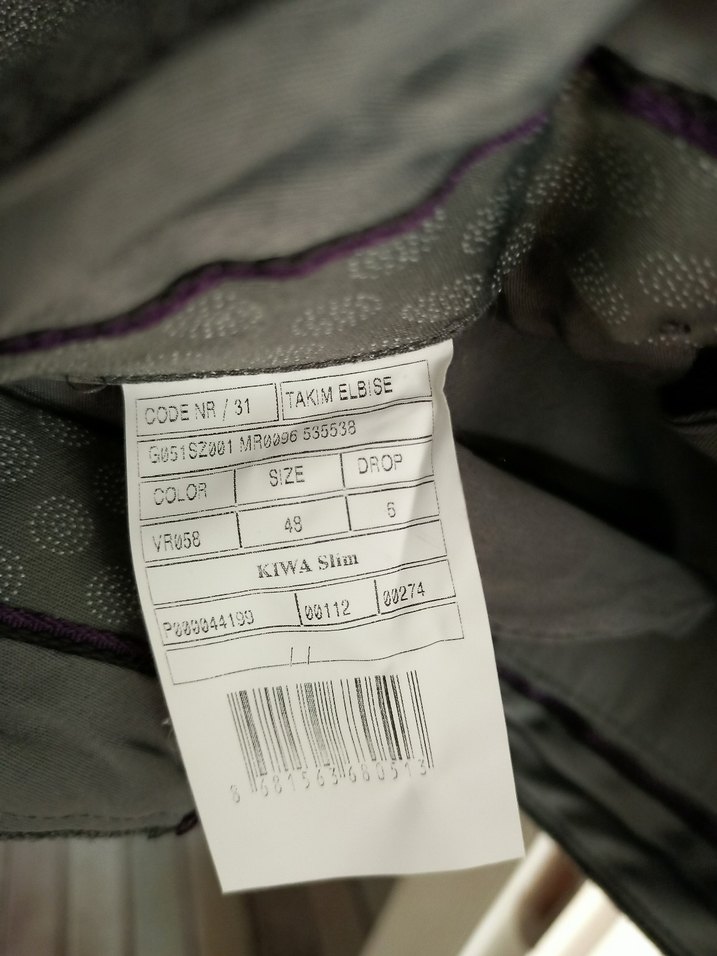 Gri Düğmeli Erkek Ofis Takımı beden 48/4 drop!!! - Görsel 4