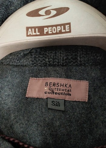 Kapüşonlu Gri Kadın Kaban - Görsel 11