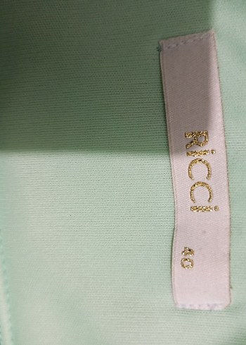 Turkuaz Drapeli Uzun Abiye Elbise riccione marka - Görsel 4