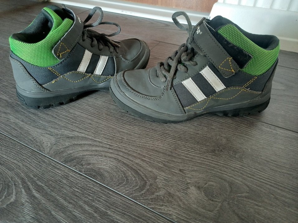 Gri Erkek Çizme Velcro Bağcıklı - Görsel 4