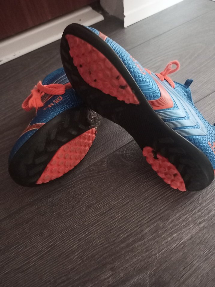 Yılan Desenli Mavi Spor Ayakkabı krampon 35 numara - Görsel 5