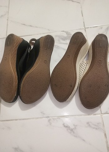 Siyah Kadın Dolgu Topuklu Sandalet 3 ürün tek fiyat - Görsel 5