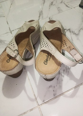 Siyah Kadın Dolgu Topuklu Sandalet 3 ürün tek fiyat - Görsel 7