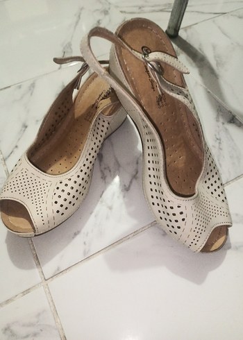 Siyah Kadın Dolgu Topuklu Sandalet 3 ürün tek fiyat - Görsel 6