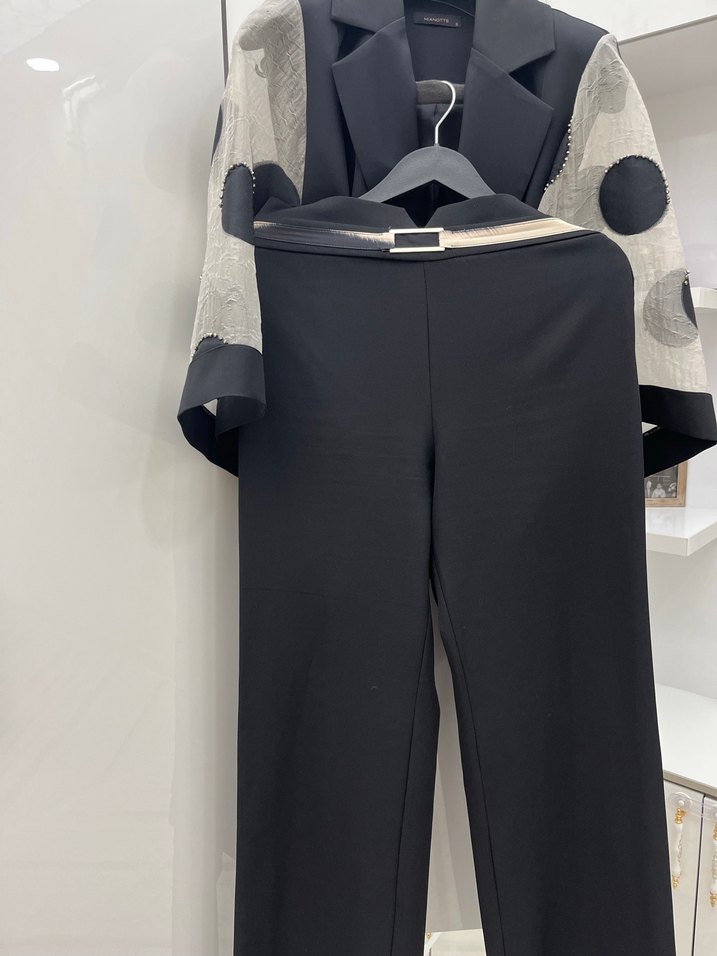 Desenli Kemerli Mini Kadın Takım - Görsel 2