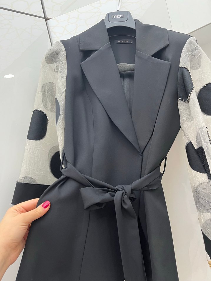 Desenli Kemerli Mini Kadın Takım - Görsel 4