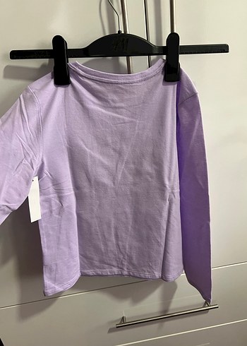 Kız Çocuk Mor Unicorn Baskılı Uzun Kollu Tişört - Görsel 2