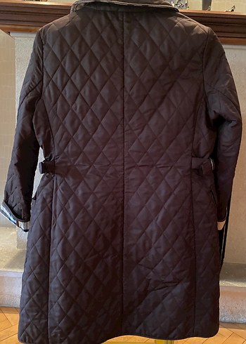 Burberry Düğmeli Kahverengi Kadın Palto - Görsel 2