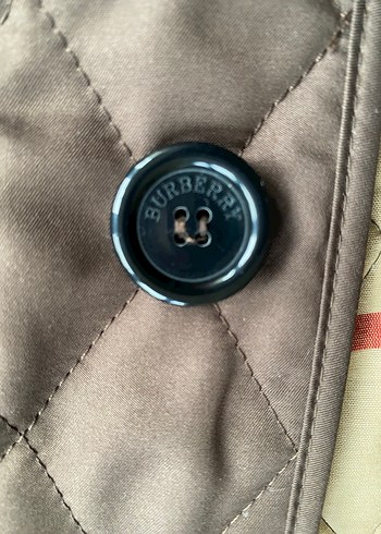 Burberry Düğmeli Kahverengi Kadın Palto - Görsel 7