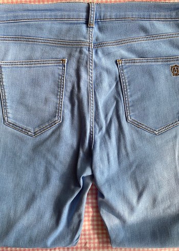 Massimo Dutti Mavi Kot Pantolon - Görsel 3