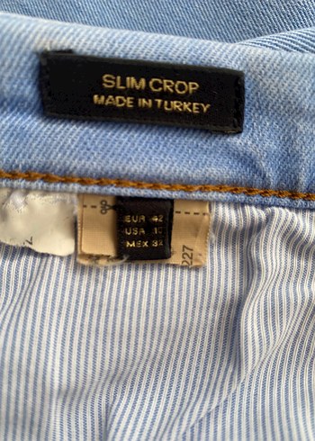 Massimo Dutti Mavi Kot Pantolon - Görsel 5