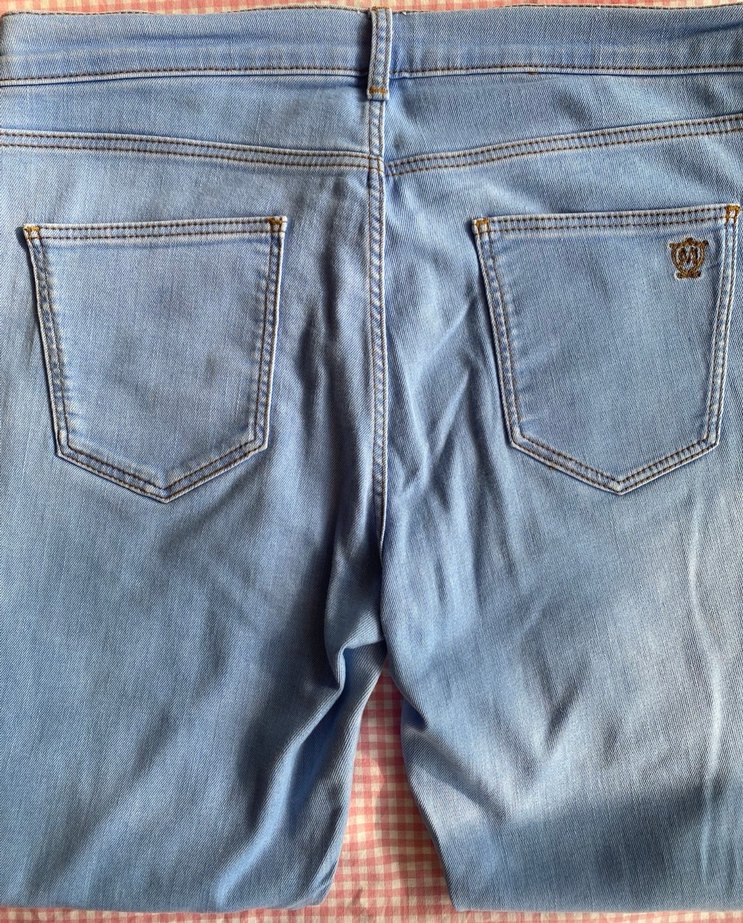 Massimo Dutti Mavi Kot Pantolon - Görsel 3