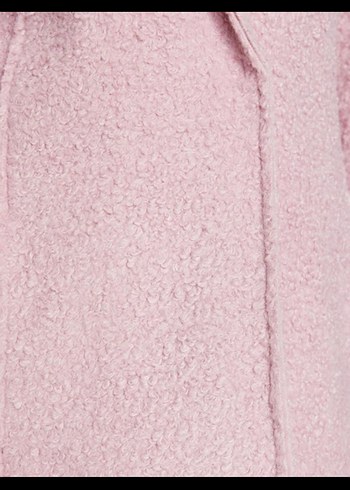 Pembe Peluş Kısa Kadın Kaban - Görsel 4