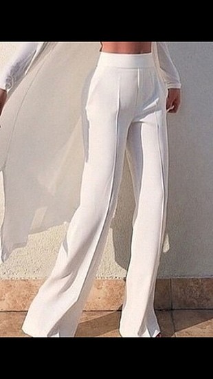 beyaz ispanyol pantalon