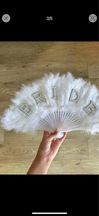 Tasarımcı Bride yelpaze