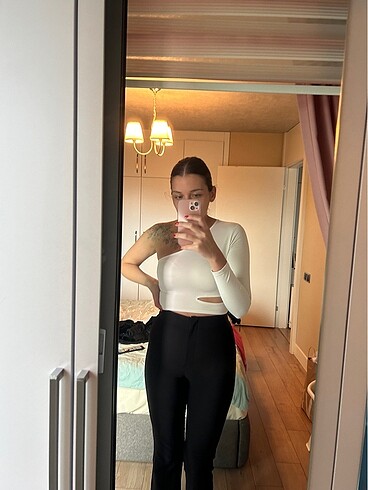 Zara İspanyol paça kumaş pantolon