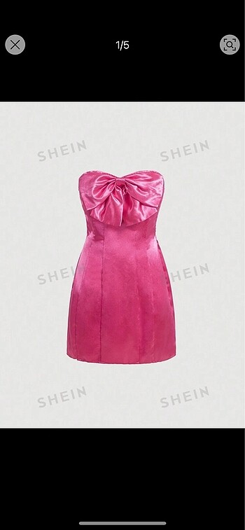 Zara Pembe saten elbise
