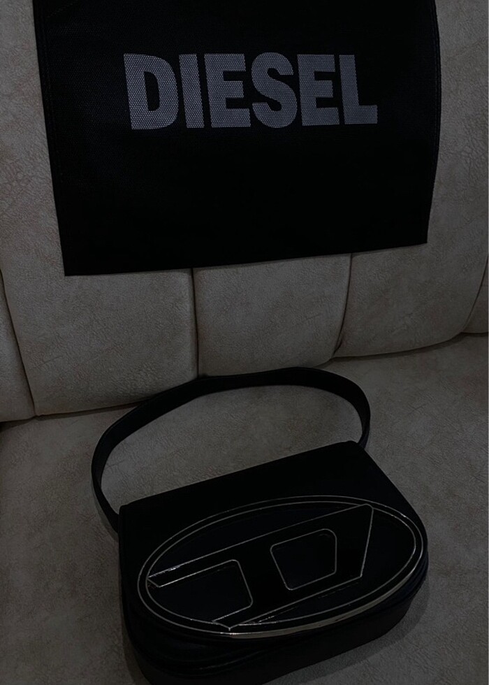 Diesel Siyah Mat Deri Çanta - Görsel 2