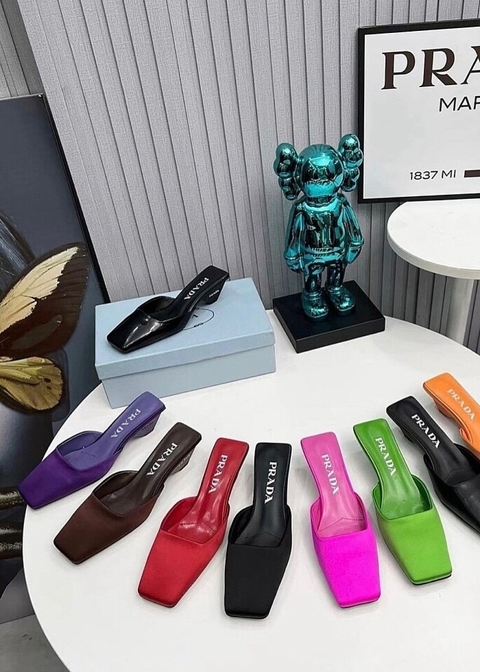 Saten siyah prada terlik - Görsel 4