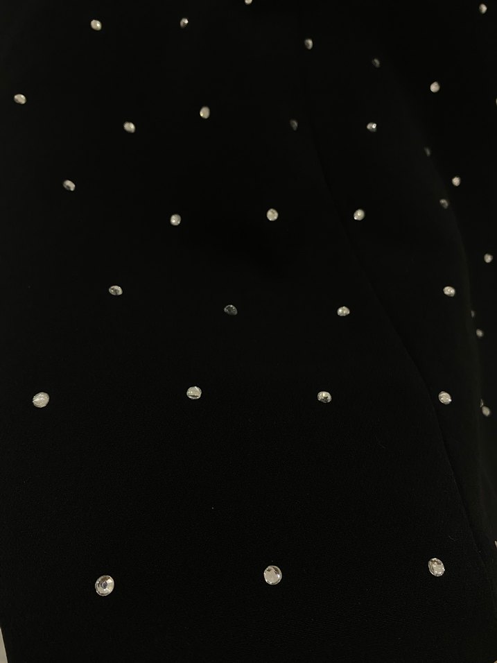 Siyah Taşlı Kadın Blazer Ceket - Görsel 3