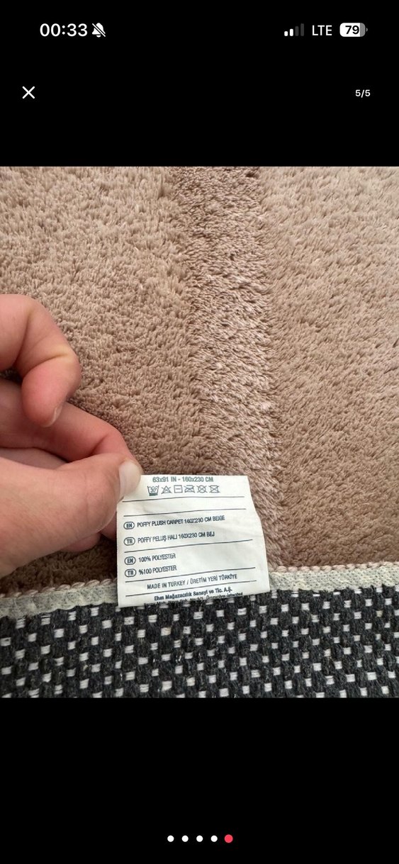 Bej Bohem Baskılı Halı - Görsel 4