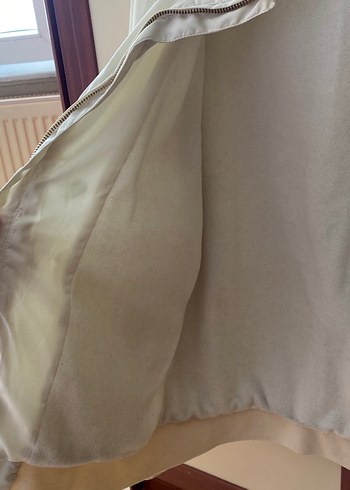 Beyaz Kadın Midi Boy Mont - Görsel 4