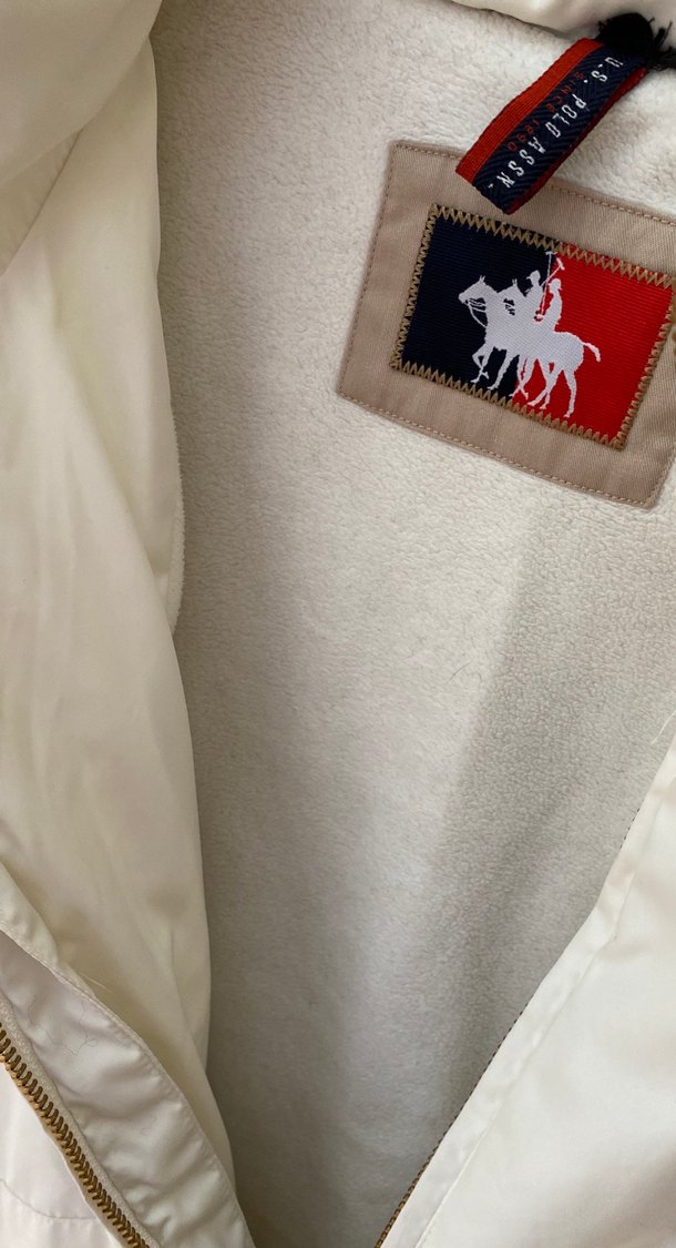 Beyaz Kadın Midi Boy Mont - Görsel 2