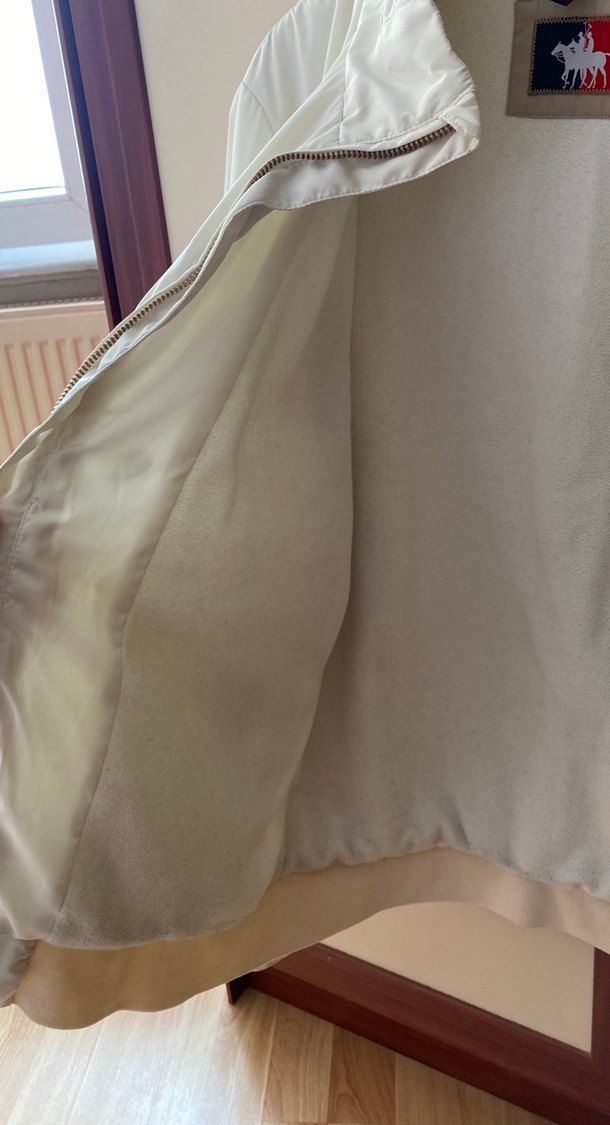 Beyaz Kadın Midi Boy Mont - Görsel 4