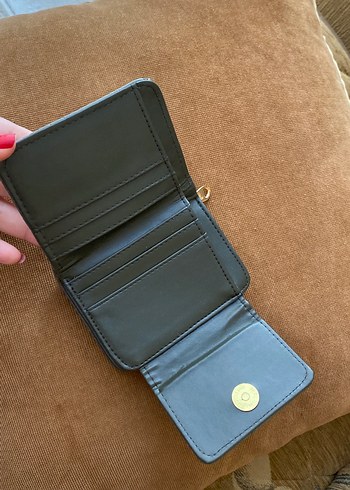 Yeşil Deri Kadın Cüzdanı Kroko Desenli - Görsel 2