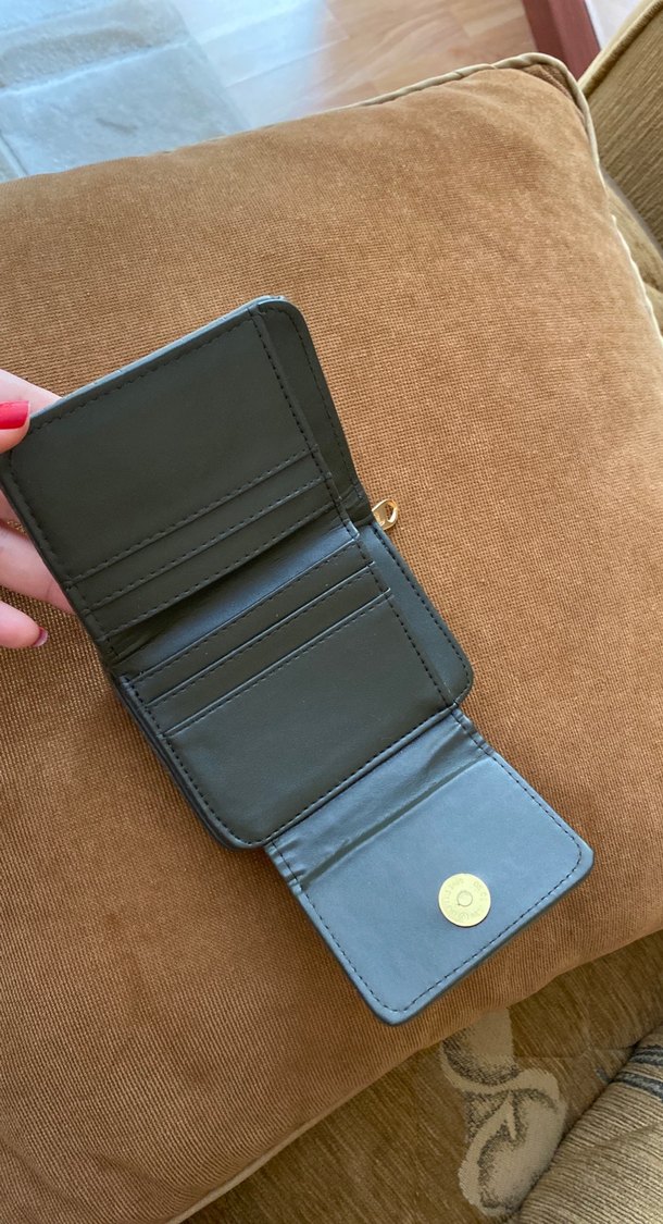 Yeşil Deri Kadın Cüzdanı Kroko Desenli - Görsel 2