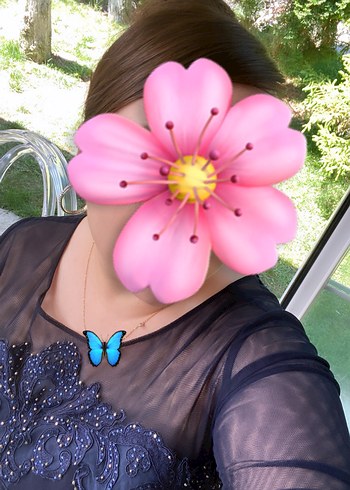 Dantel Detaylı Lacivert Uzun Abiye Elbise - Görsel 7