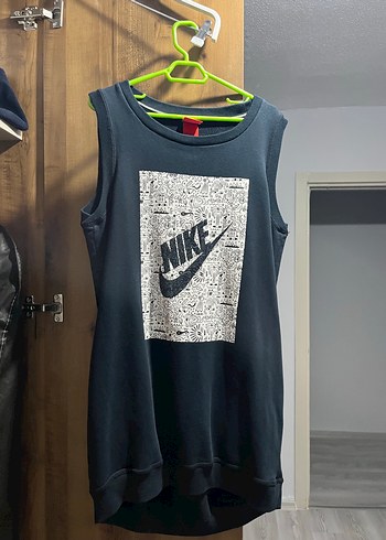 Nike Gri Atlet Elbise Kadin Midi Boy