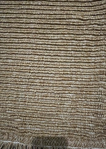 Kahverengi Bohem Tarzı Püsküllü Halı - Görsel 3