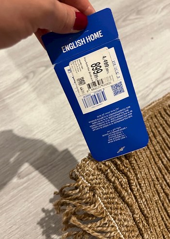 Kahverengi Bohem Tarzı Püsküllü Halı - Görsel 2