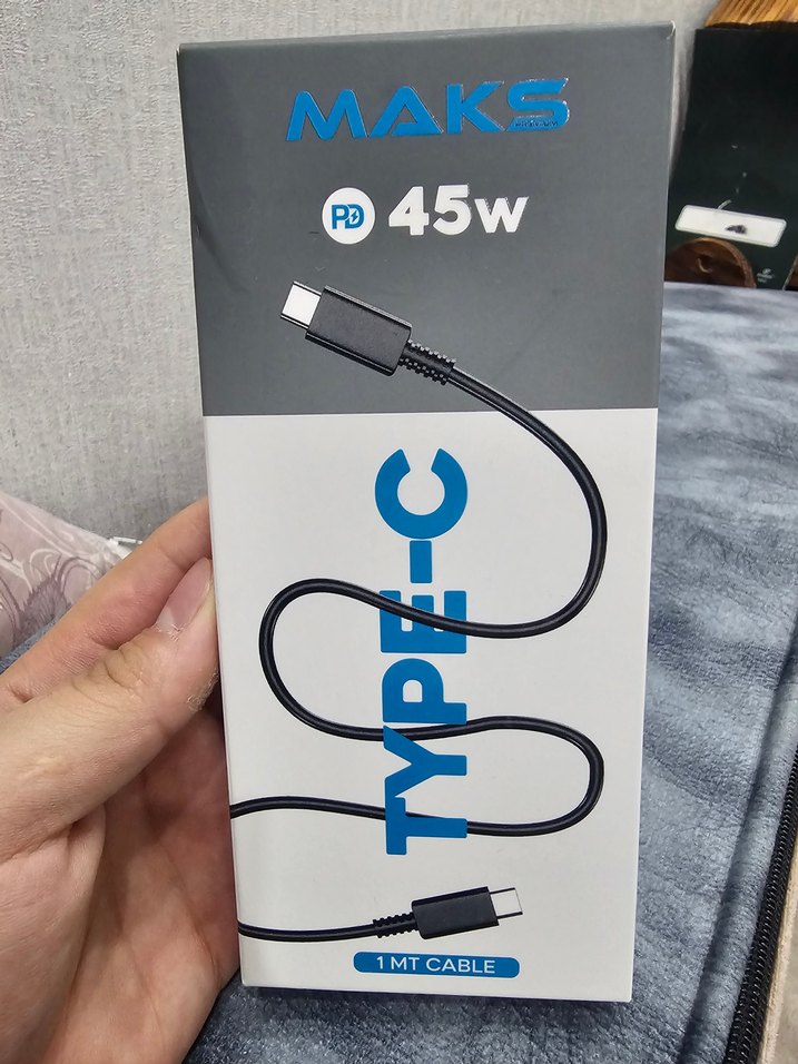 samsung orjinal MAKS 45W Type-C Şarj Kablosu 1 Metre Siyah - Görsel 4