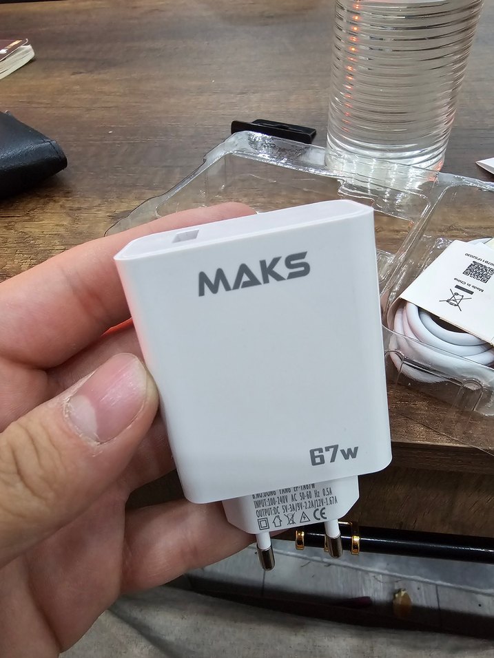 MAKS Premium 67W Type-C Hızlı Şarj Adaptörü + Kablo - Görsel 4