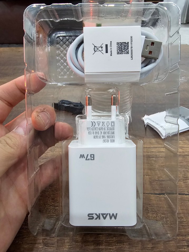 MAKS Premium 67W Type-C Hızlı Şarj Adaptörü + Kablo - Görsel 5