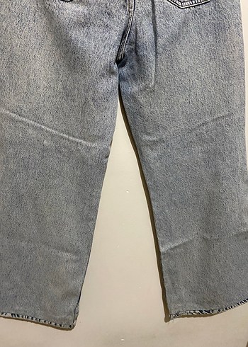 Yırtık Detaylı Gri Kadın Denim Pantolon - Görsel 4