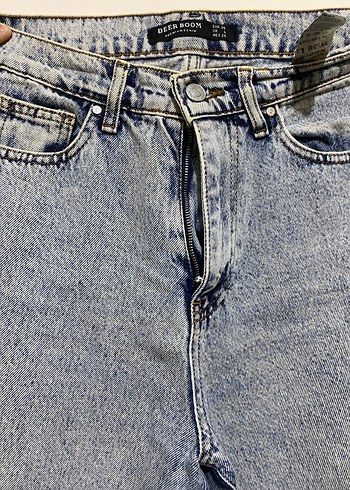 Yırtık Detaylı Gri Kadın Denim Pantolon - Görsel 3