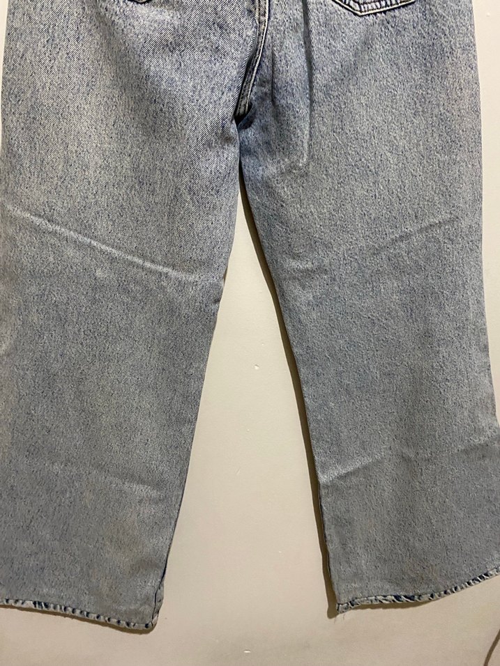 Yırtık Detaylı Gri Kadın Denim Pantolon - Görsel 4