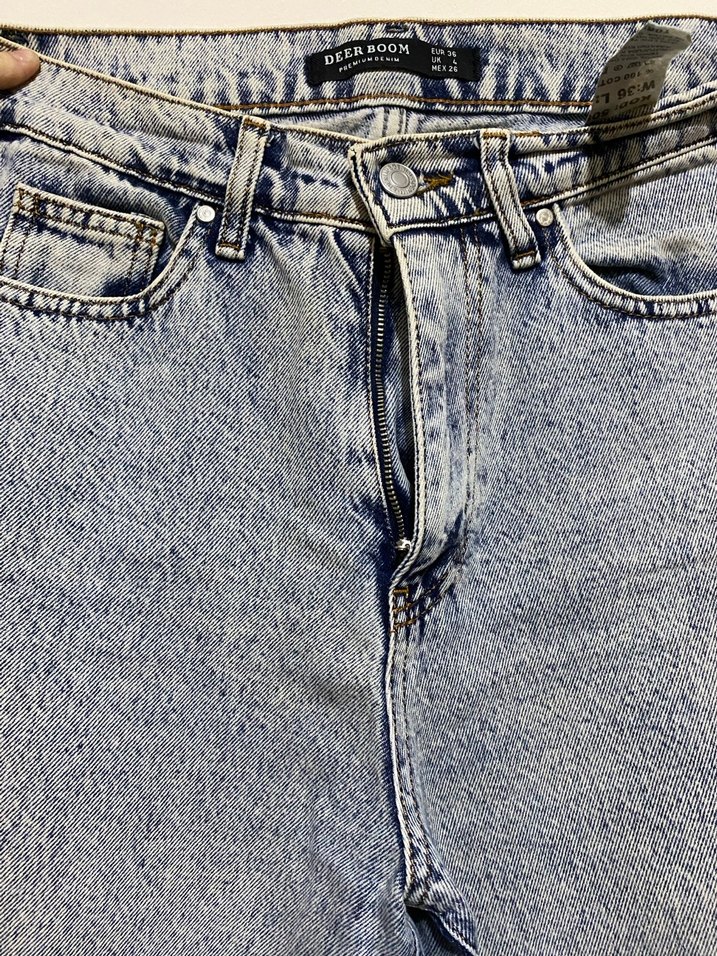 Yırtık Detaylı Gri Kadın Denim Pantolon - Görsel 3
