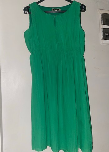 Yeşil Midi Hamile Elbisesi - Görsel 2